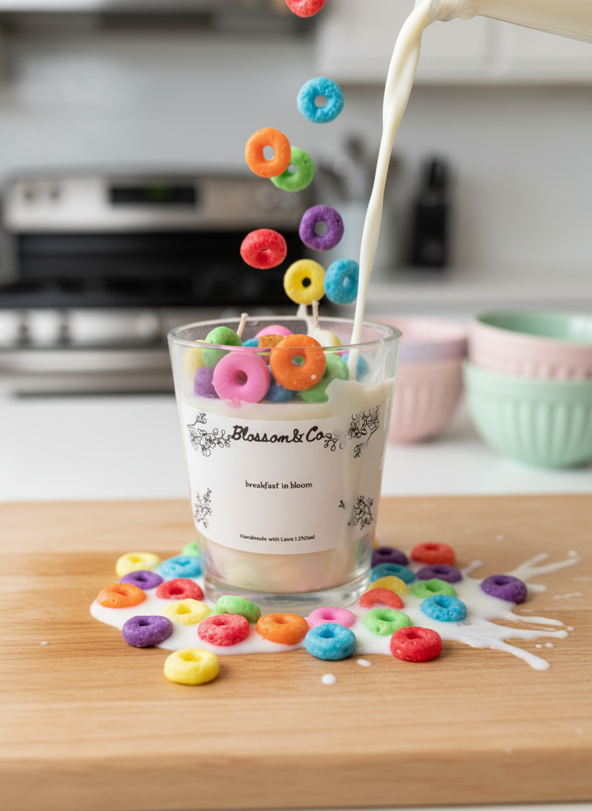 Breakfast in bloom Candle
